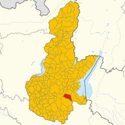 Map of Calcinato (Province of Brescia, region Lombardy, Italy 2024)